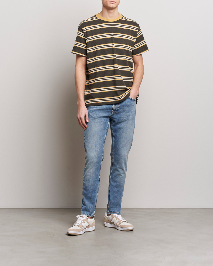 Herren | T-Shirts | Nudie Jeans | Leif Striped Crew Neck T-Shirt Multi