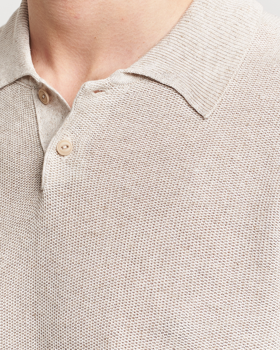 Herren | Poloshirts | A.P.C. | Jay Knitted Polo Beige