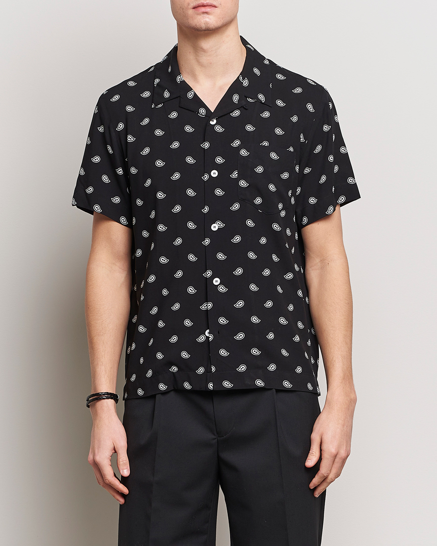 Herren | Summer | A.P.C. | Lloyd Printed Paisley Resort Shirt Black