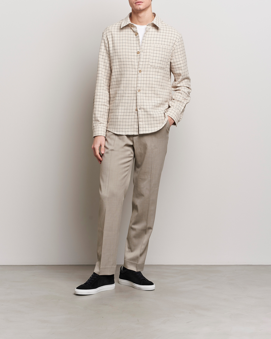 Herren | Hemden | A.P.C. | Trek Checked Overshirt Ecru