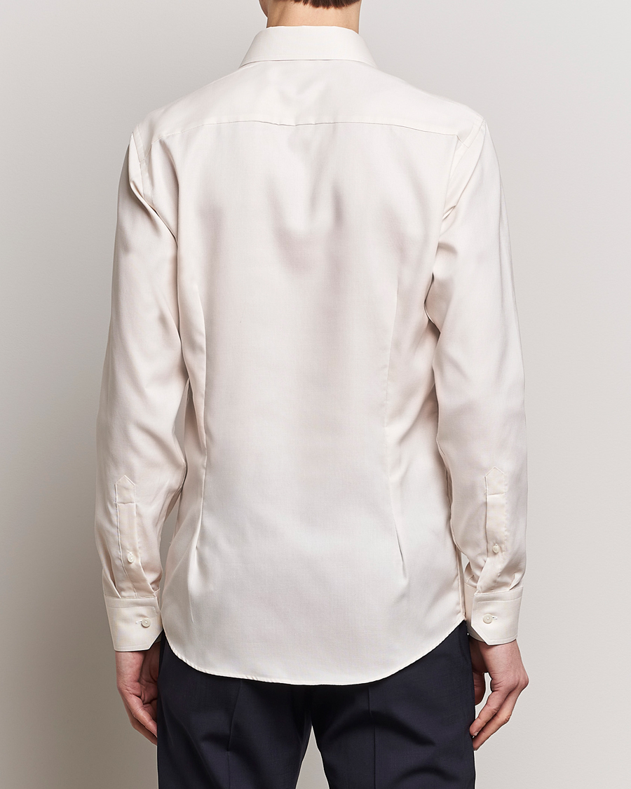 Herren | Hemden | Eton | Slim Fit Twill Shirt Light Yellow