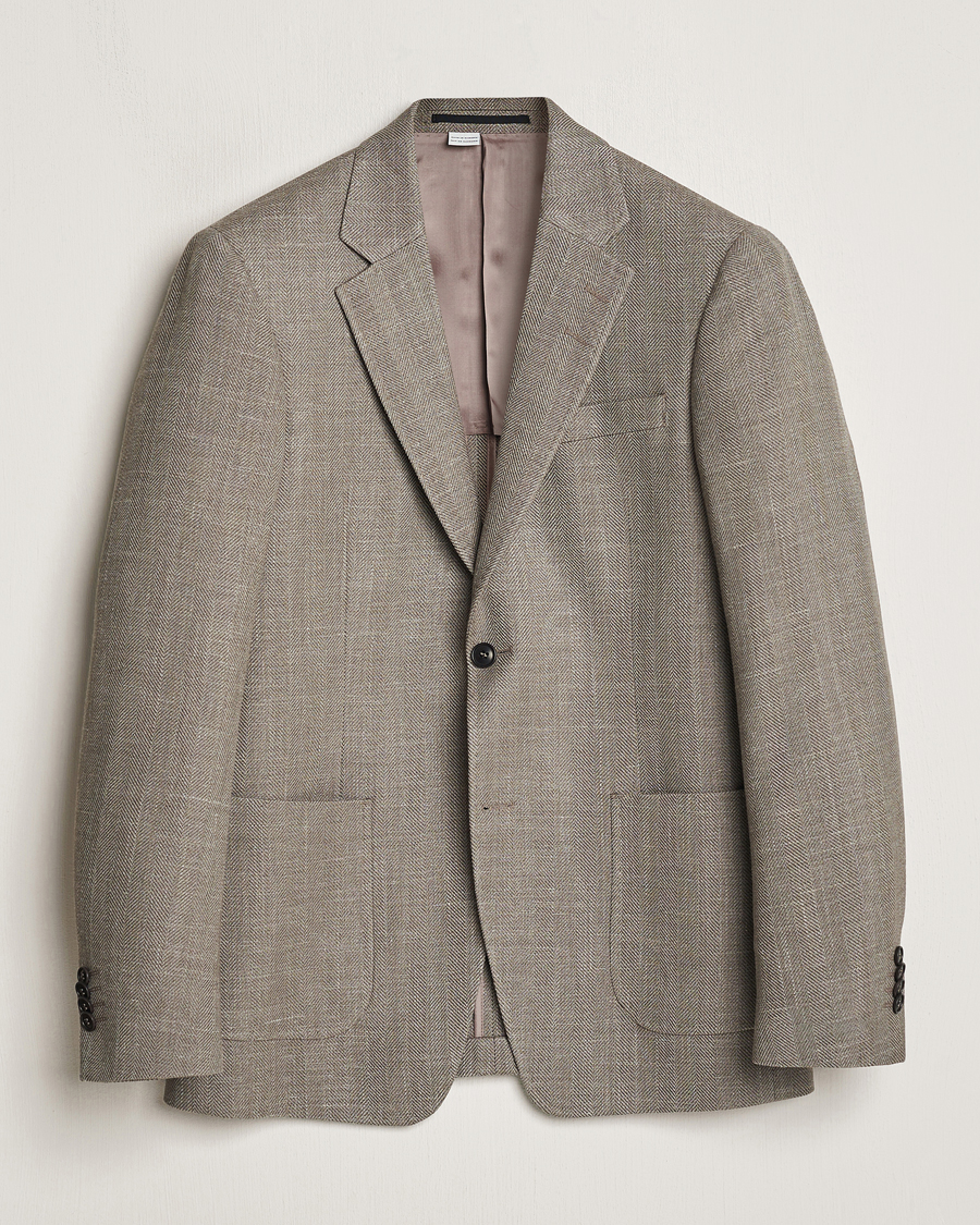 Herren | Sakkos | Tiger of Sweden | Justin Herringbone Blazer Putty Beige