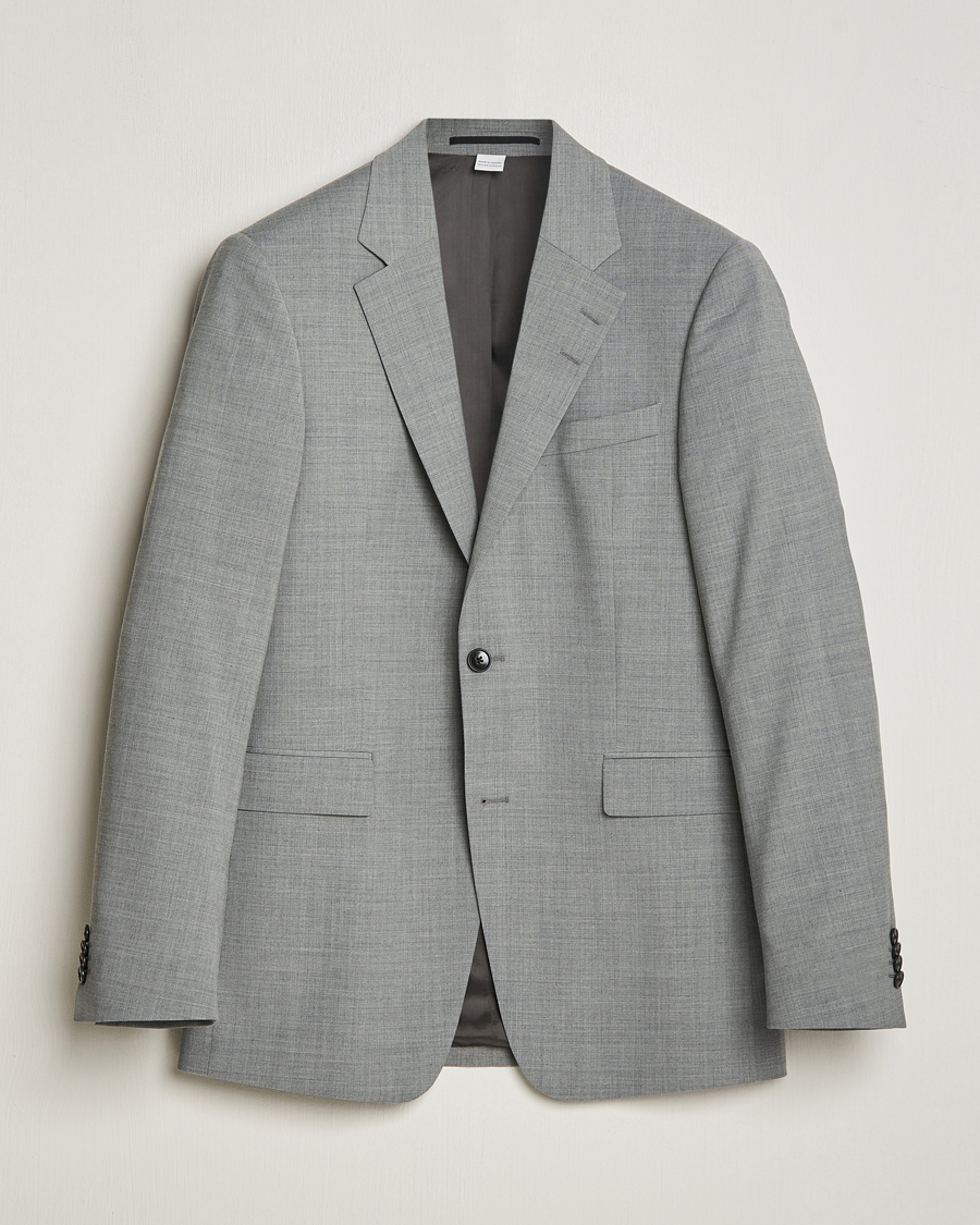 Herren | Sakkos | Tiger of Sweden | Justin Wool Travel Suit Blazer Grey Melange