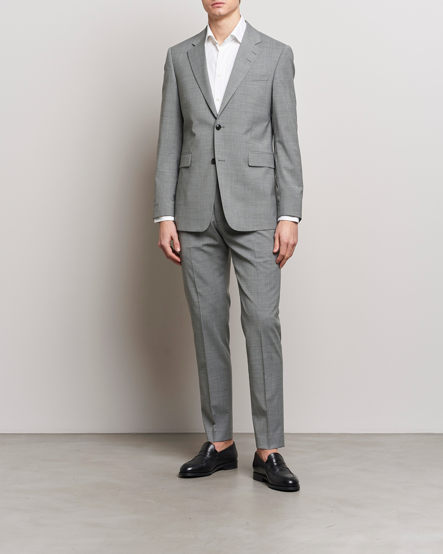 Herren | Sakkos | Tiger of Sweden | Justin Wool Travel Suit Blazer Grey Melange