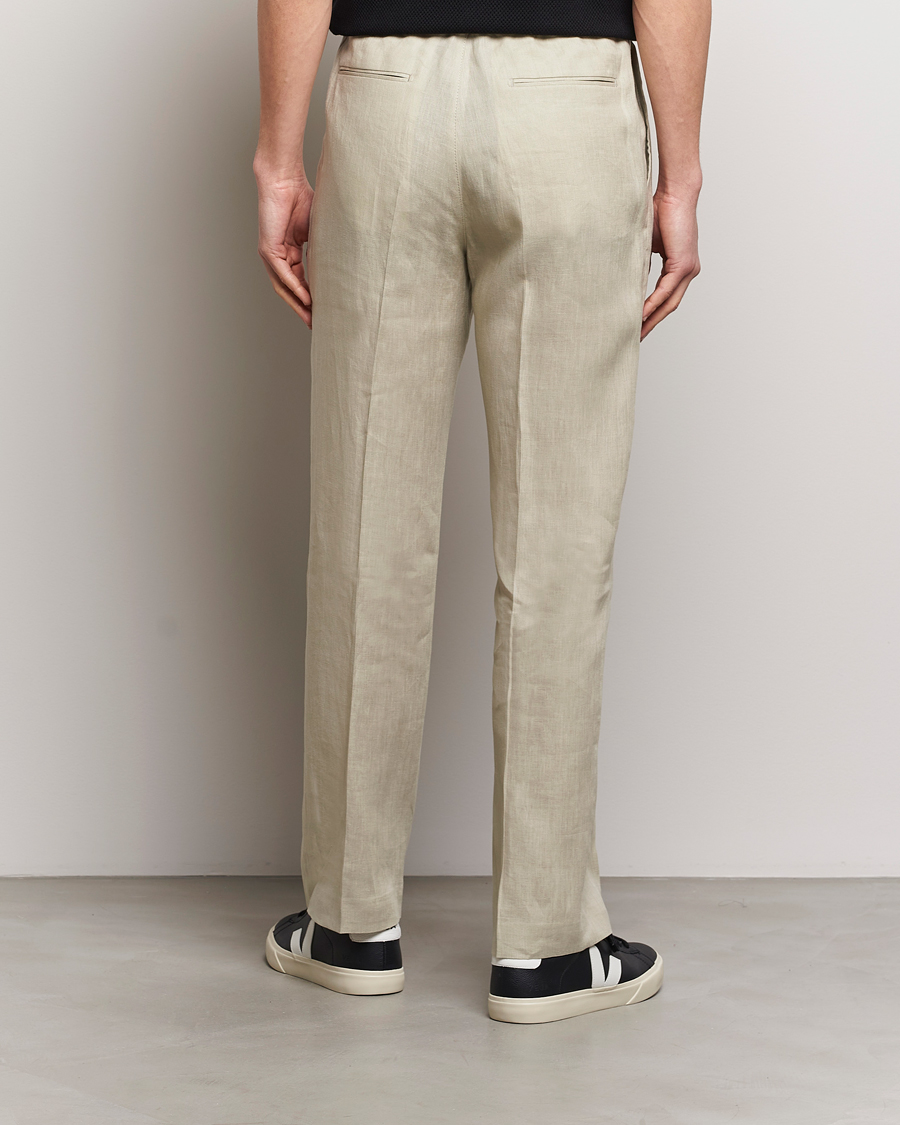 Herren | Hosen | Tiger of Sweden | Iscove Linen Drawstring Trousers Dawn Misty