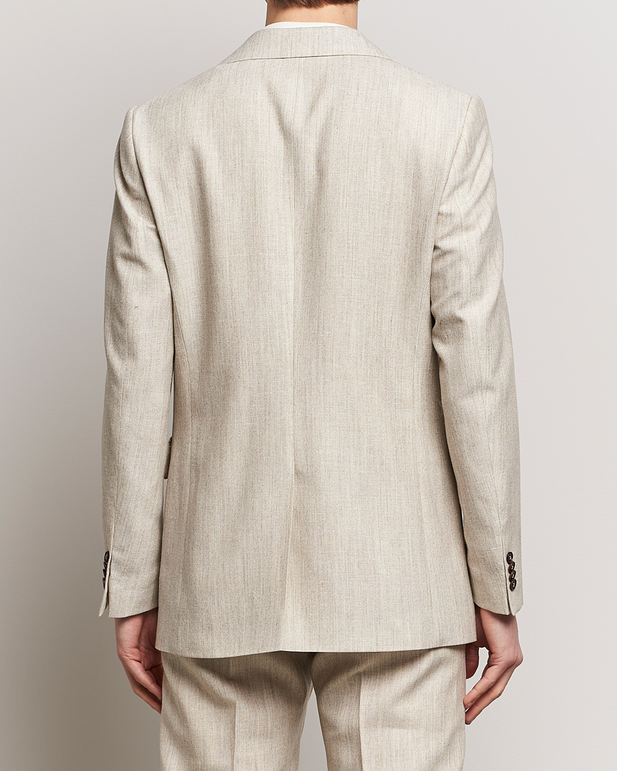 Herren | Sakkos | Tiger of Sweden | Jon Wool/Linen Canvas Blazer Natural White