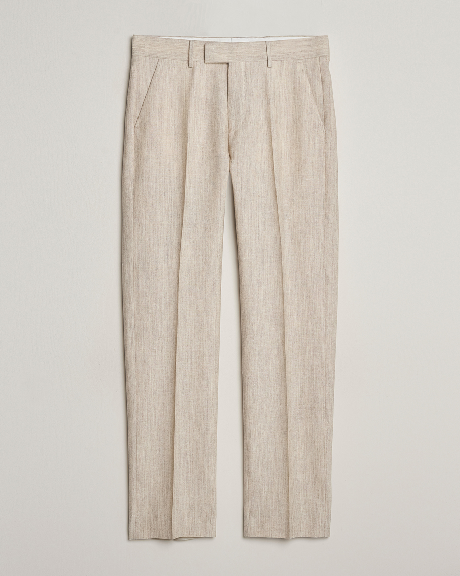 Herren | Hosen | Tiger of Sweden | Tenser Wool/Linen Canvas Trousers Natural White
