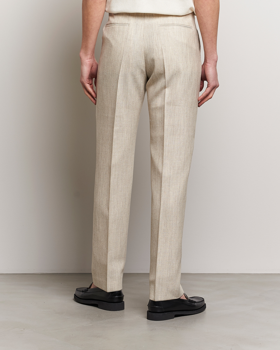 Herren | Hosen | Tiger of Sweden | Tenser Wool/Linen Canvas Trousers Natural White