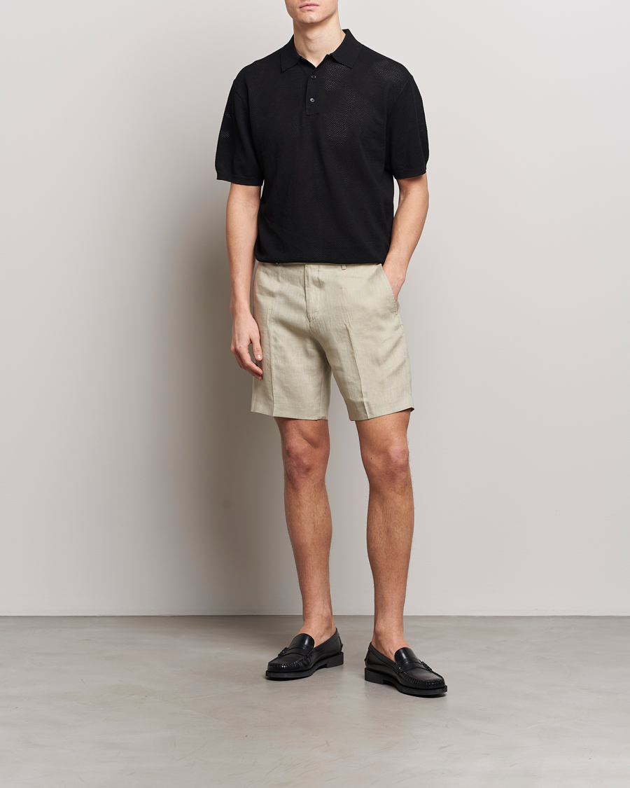 Herren | Shorts | Tiger of Sweden | Thiago Linen Shorts Dawn Misty