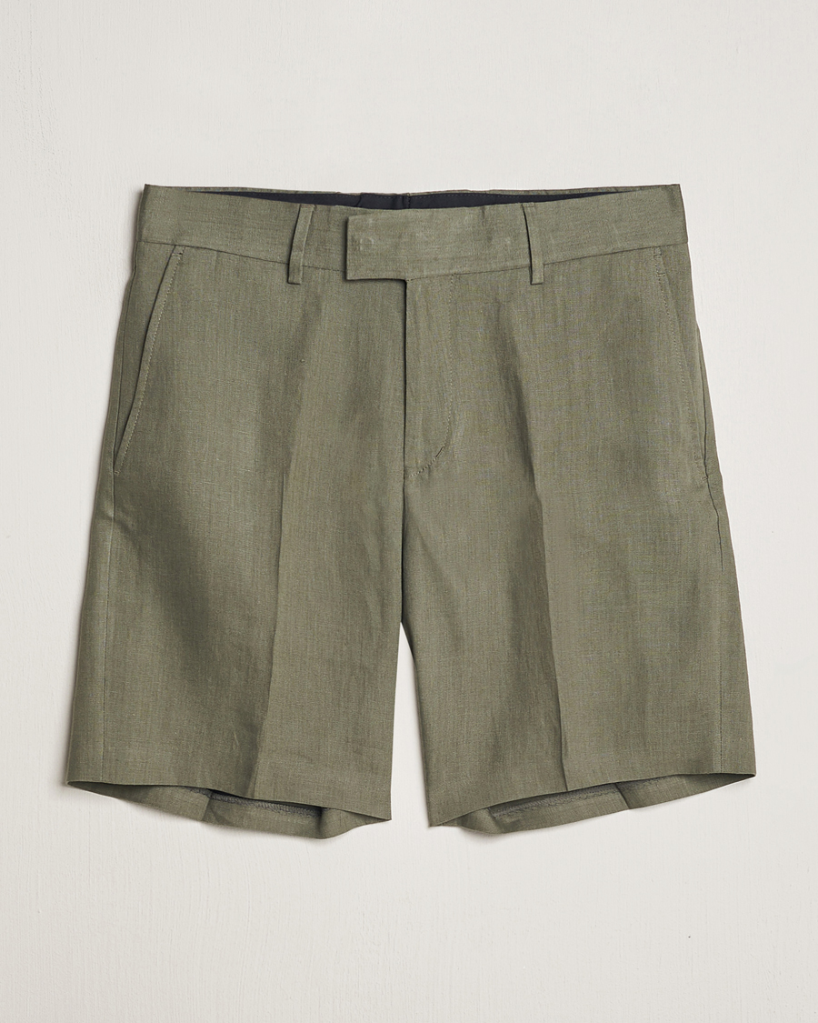 Herren | Shorts | Tiger of Sweden | Thiago Linen Shorts Thyme