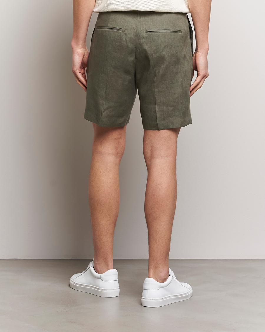 Herren | Shorts | Tiger of Sweden | Thiago Linen Shorts Thyme