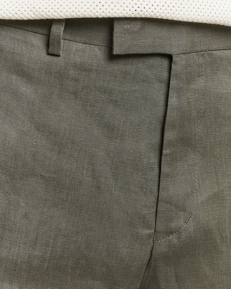 Herren | Shorts | Tiger of Sweden | Thiago Linen Shorts Thyme