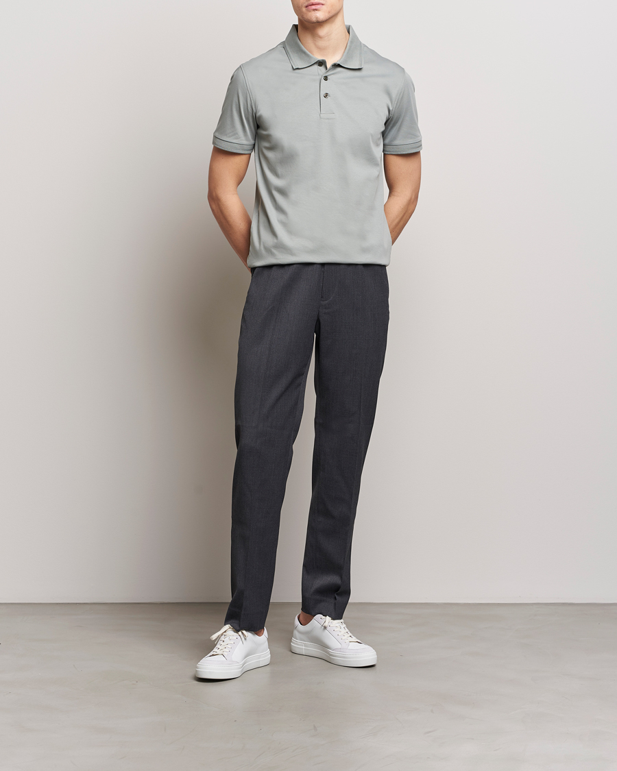 Herren | Poloshirts | Tiger of Sweden | Riose Cotton Polo Shadow