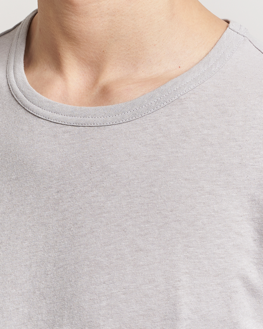 Herren | T-Shirts | Tiger of Sweden | Olaf Cotton/Linen Crew Neck T-Shirt Granite