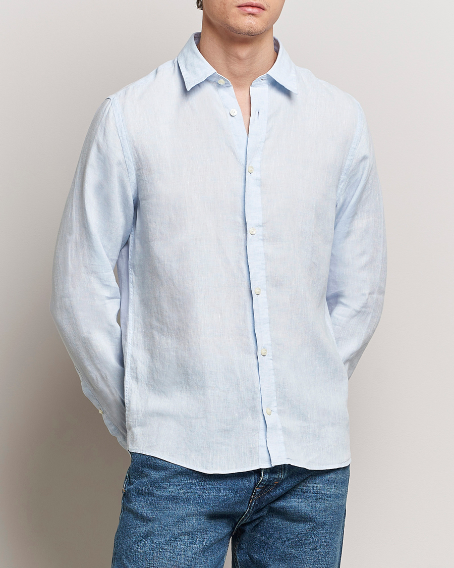 Herren | Neu im Onlineshop | Tiger of Sweden | Spenser Linen Shirt Light Blue