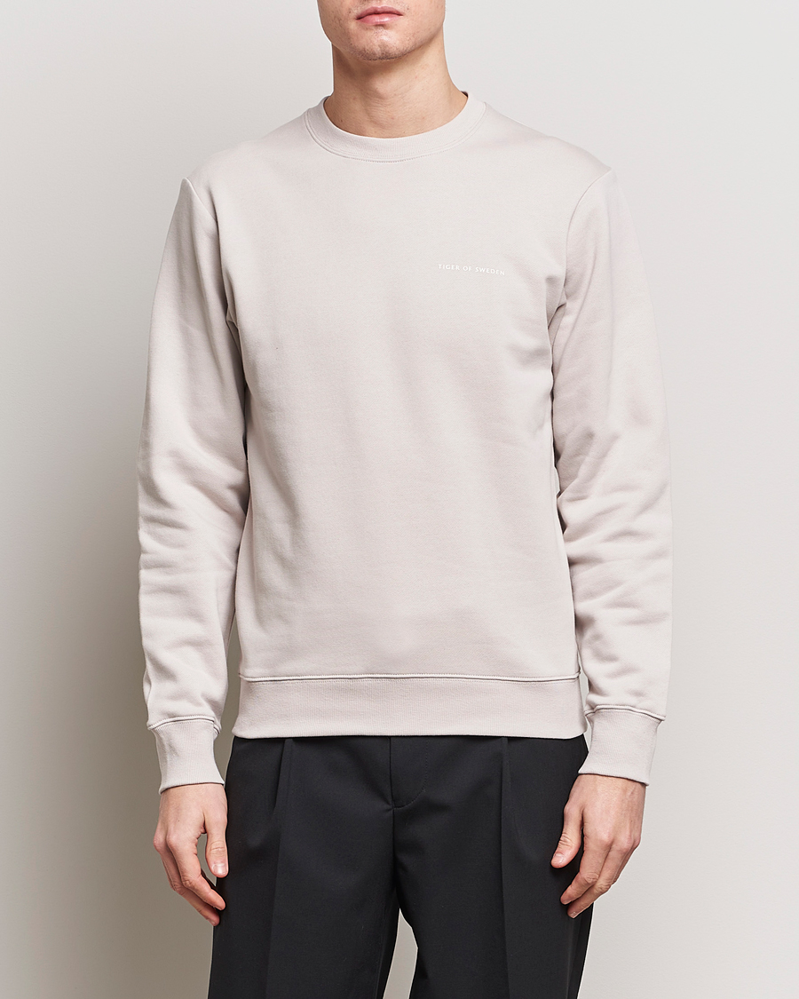 Herren | Pullover | Tiger of Sweden | Emerson Crew Neck Sweatshirt Grey Sand