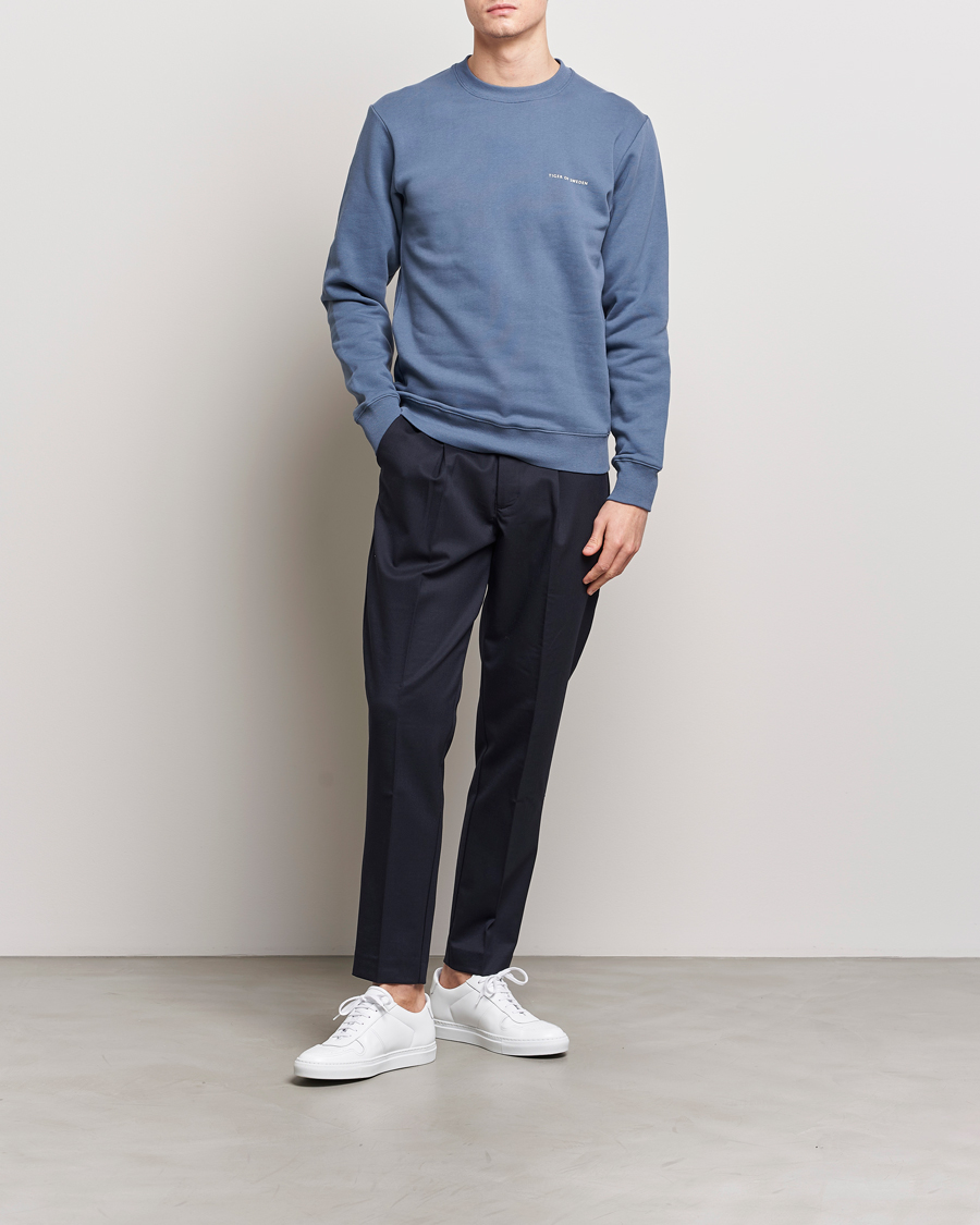 Herren | Pullover | Tiger of Sweden | Emerson Crew Neck Sweatshirt Thunder Blue