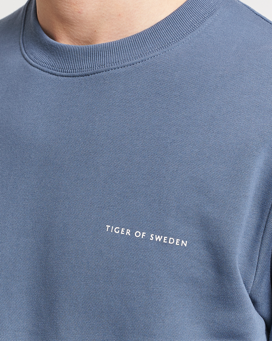 Herren | Pullover | Tiger of Sweden | Emerson Crew Neck Sweatshirt Thunder Blue