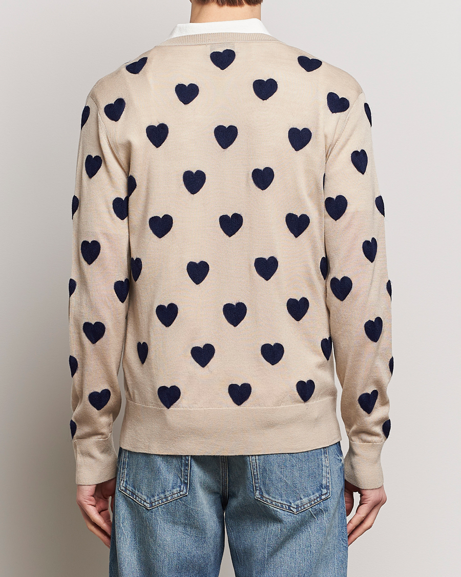 Herren | Pullover | Tiger of Sweden | Aaron Heart Knitted V Neck Nomad