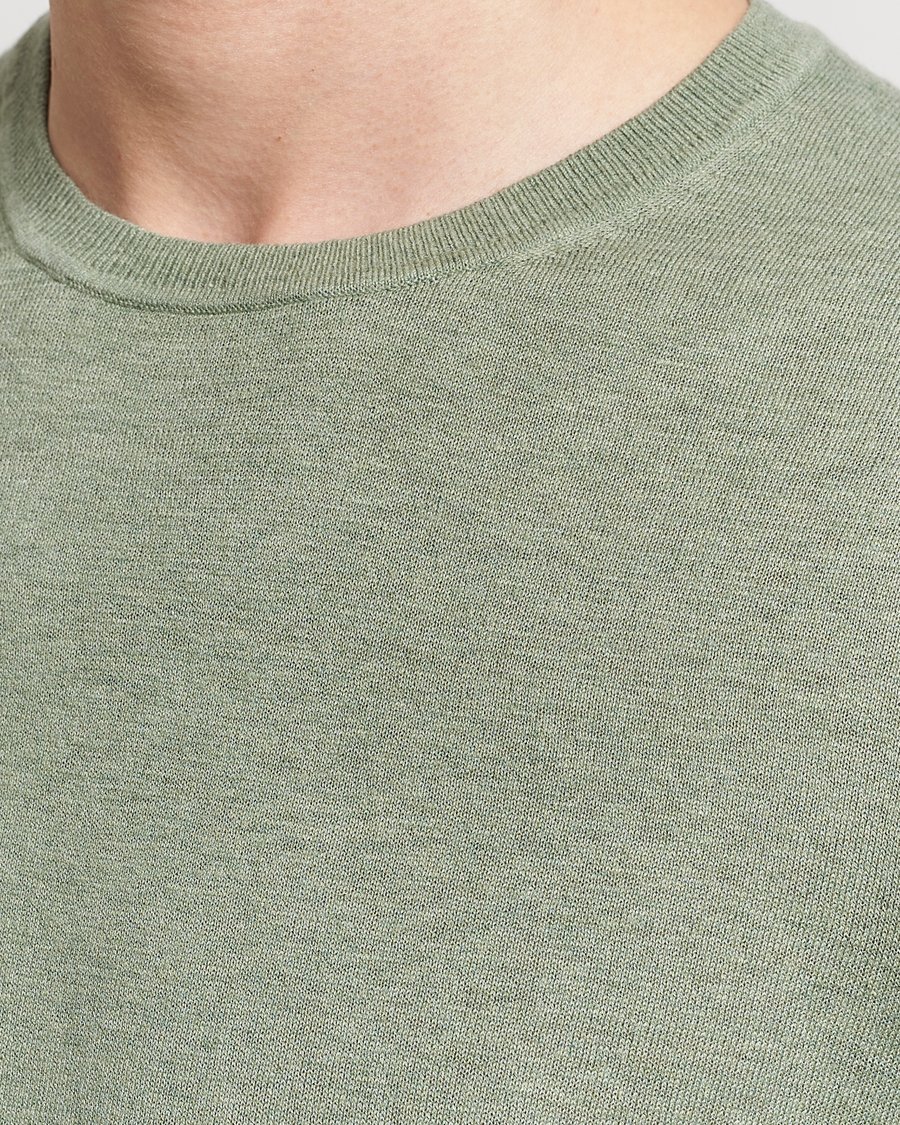 Herren | Pullover | Tiger of Sweden | Michas Cotton/Linen Knitted Sweater Shadow