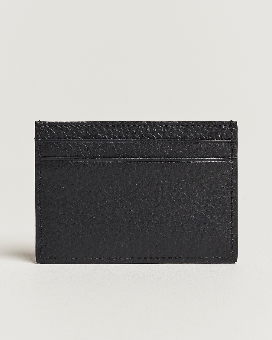Herren | Kartenetui | Tiger of Sweden | Wharf Grained Leather Card Holder Black