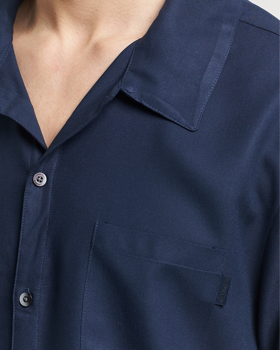 Herren | Schlafanzüge & Bademäntel | Calvin Klein | Viscose Short Sleeve Pyjama Set Blue Shadow