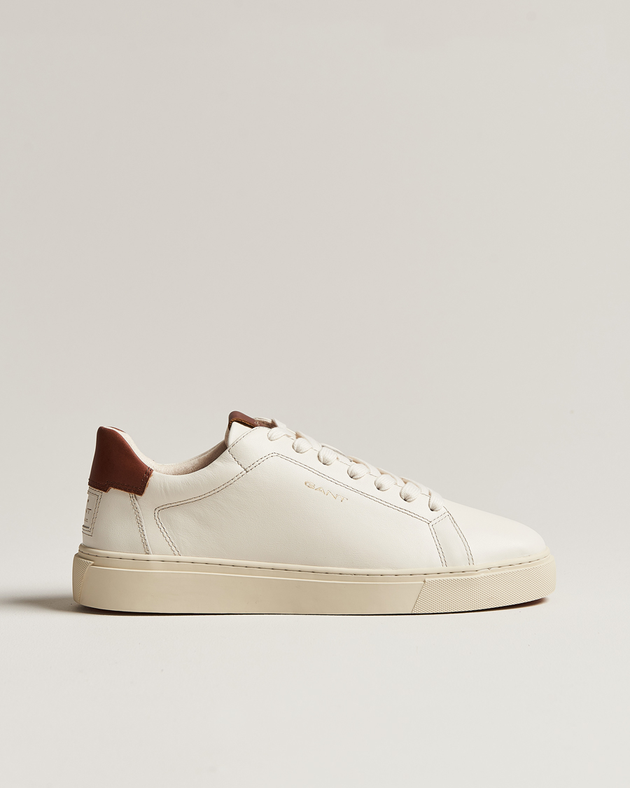 Herren | GANT Mc Julien Leather Sneaker Off White/Cognac | GANT | Mc Julien Leather Sneaker Off White/Cognac