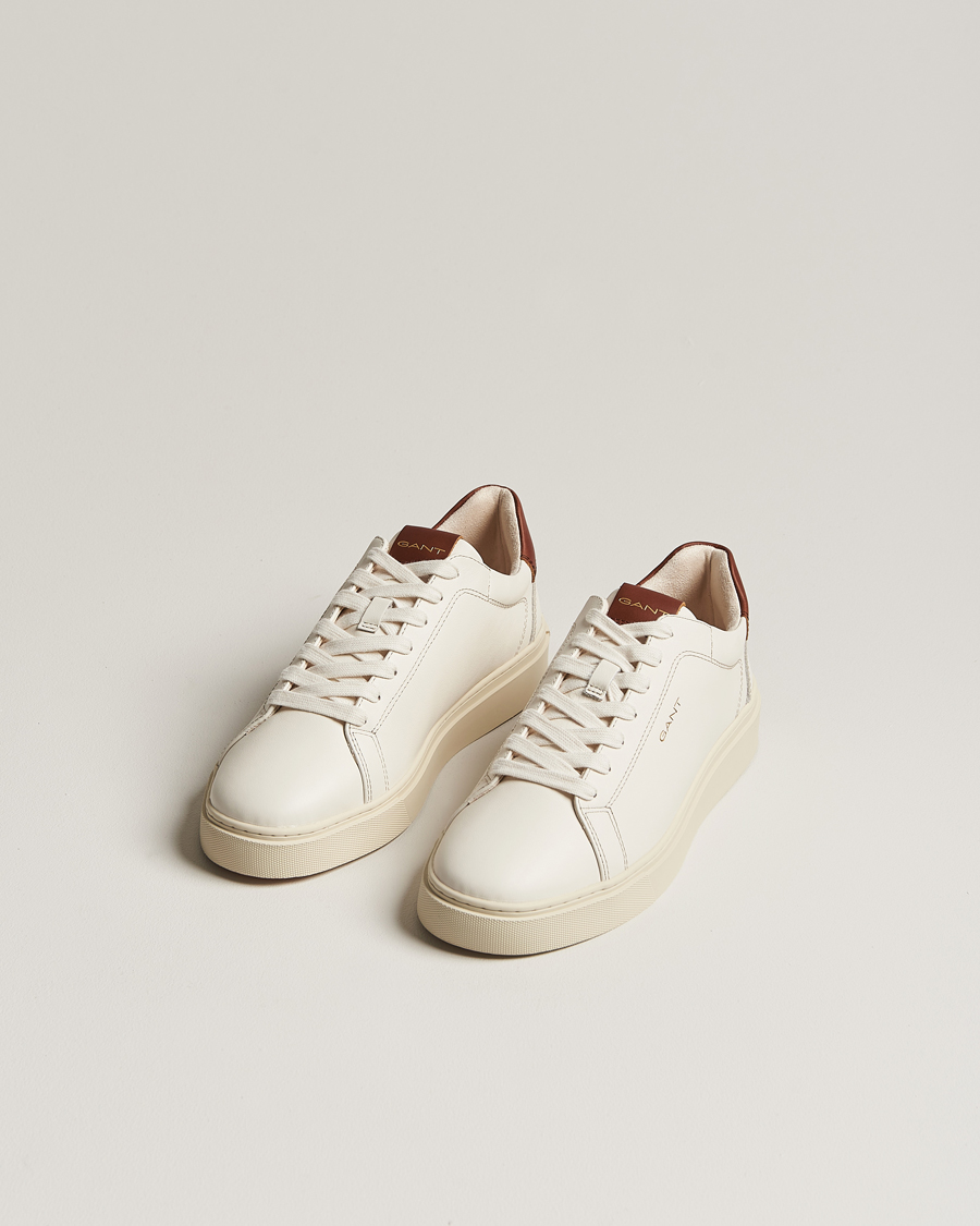 Herren | GANT Mc Julien Leather Sneaker Off White/Cognac | GANT | Mc Julien Leather Sneaker Off White/Cognac