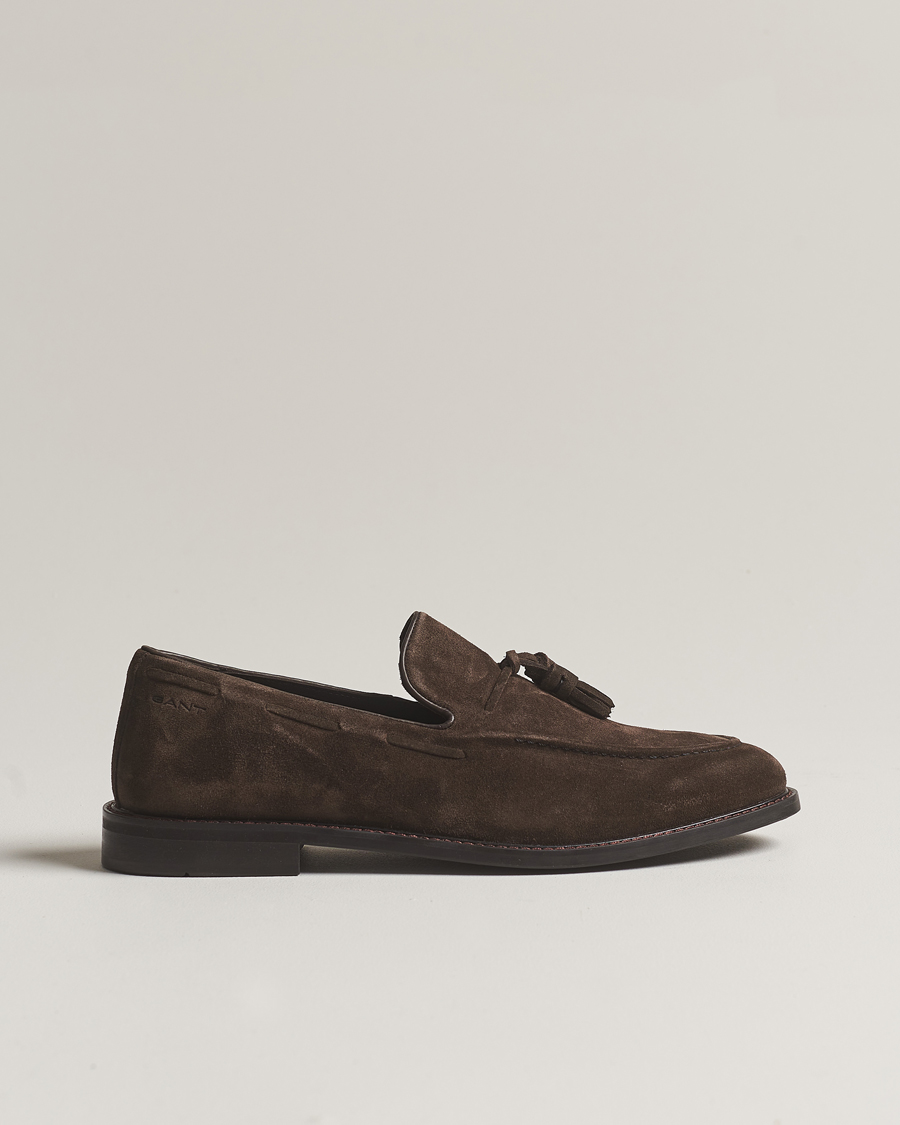 Herren | GANT Lozham Suede Tassle Loafer Coffee Brown | GANT | Lozham Suede Tassle Loafer Coffee Brown