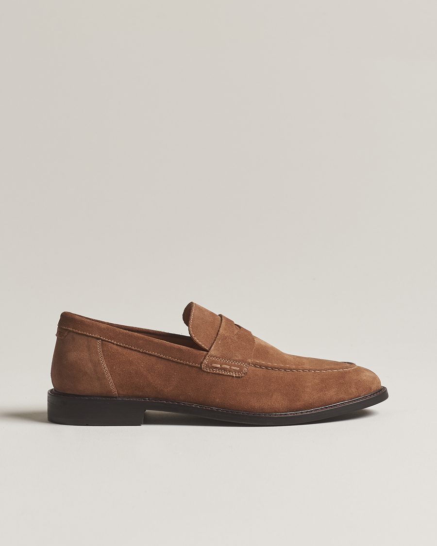 Herren | GANT Lozham Suede Loafer Cognac | GANT | Lozham Suede Loafer Cognac