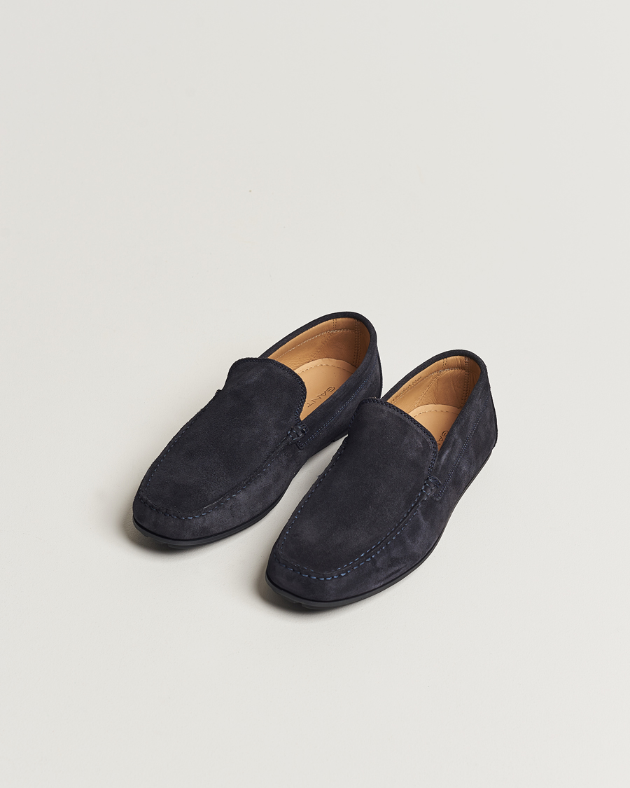 Herren | GANT Wilmon Suede Car Shoe Marine | GANT | Wilmon Suede Car Shoe Marine