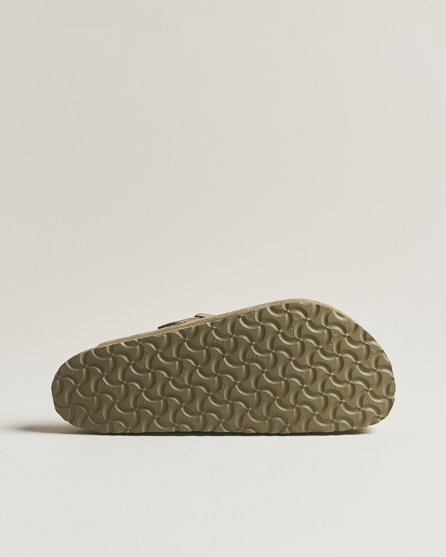 Herren | BIRKENSTOCK Boston Soft Footbed Faded Khaki Suede | BIRKENSTOCK | Boston Soft Footbed Faded Khaki Suede