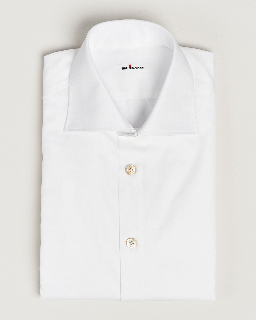 Herren | Hemden | Kiton | Slim Fit Dress Shirt White