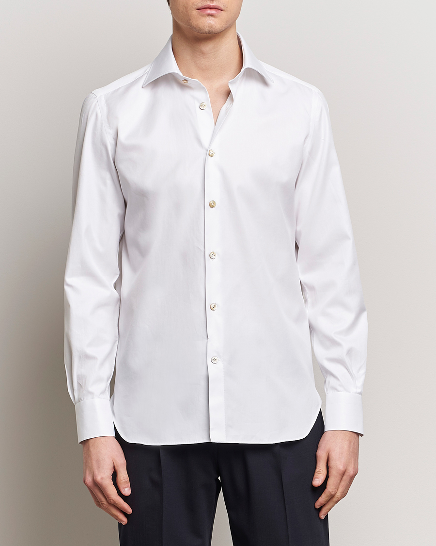 Herren | Hemden | Kiton | Slim Fit Dress Shirt White