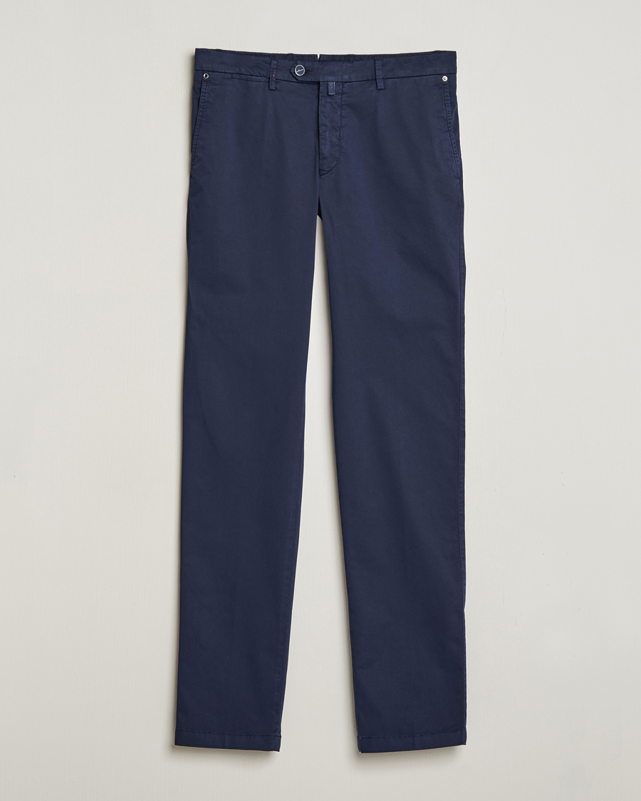 Herren | Hosen | Kiton | Slim Fit Cotton Chinos Navy
