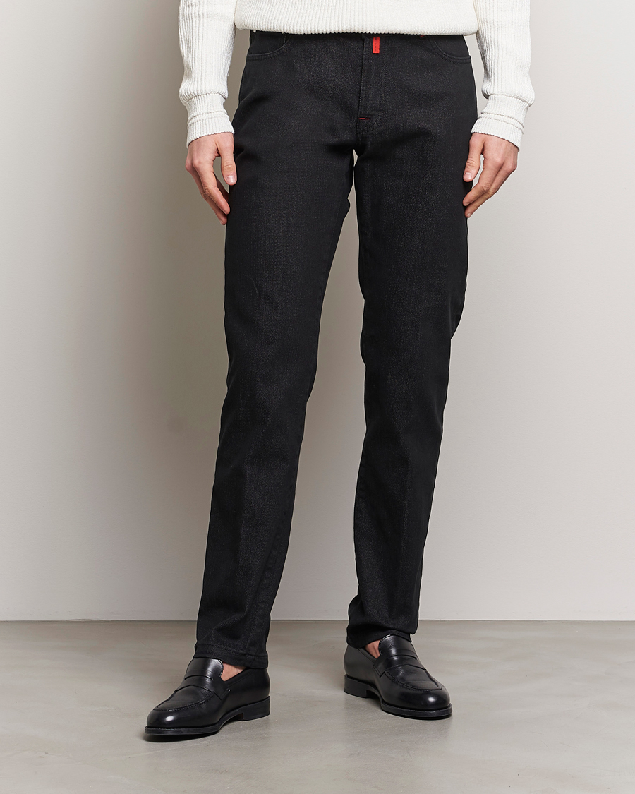 Herren | Luxury Brands | Kiton | Slim Fit 5-Pocket Jeans Black