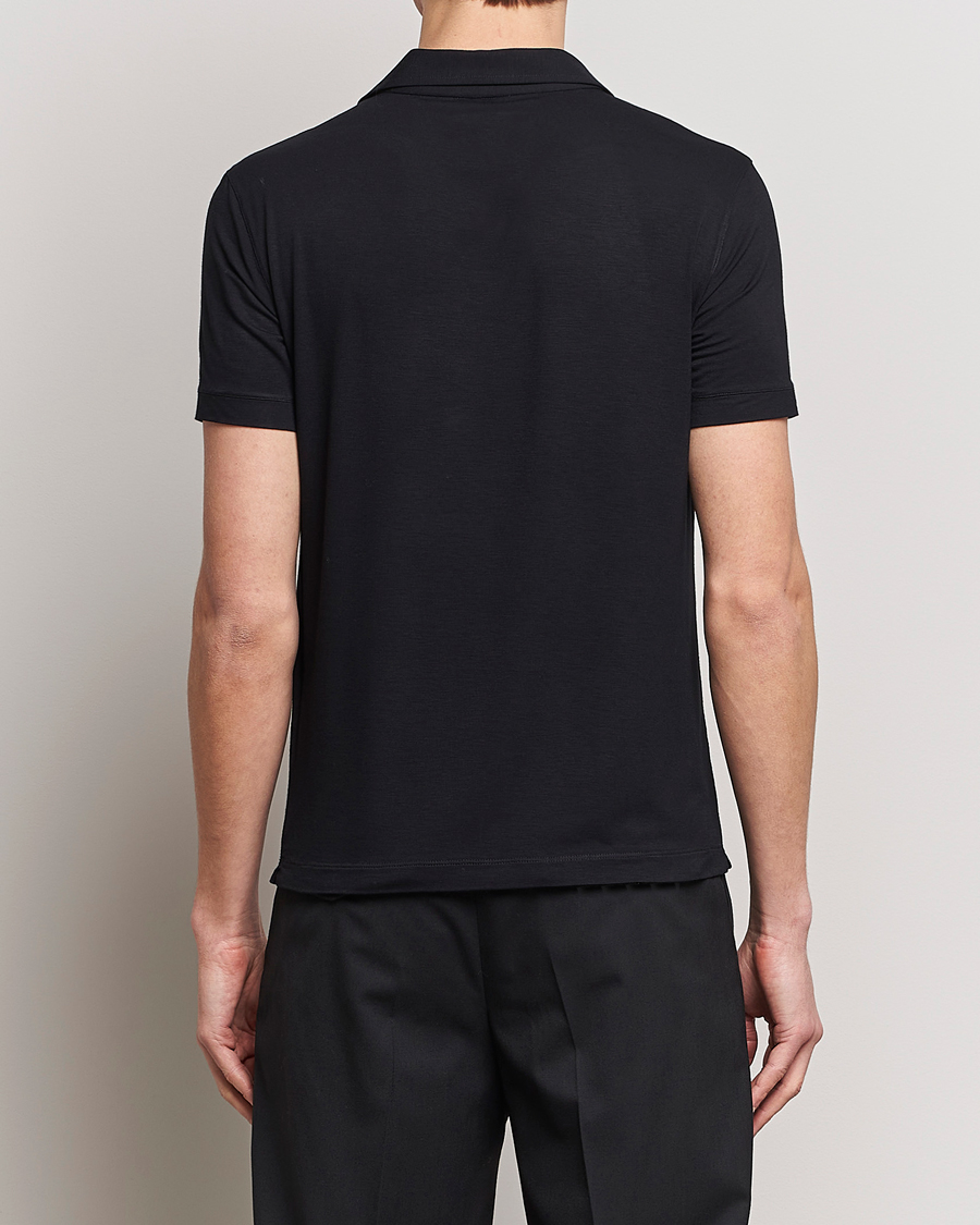 Herren | Poloshirts | Giorgio Armani | Short Sleeve Stretch Polo Black