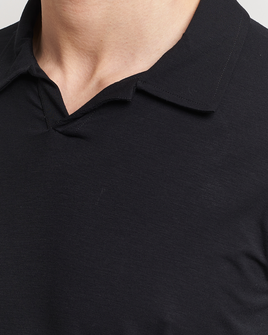 Herren | Poloshirts | Giorgio Armani | Short Sleeve Stretch Polo Black