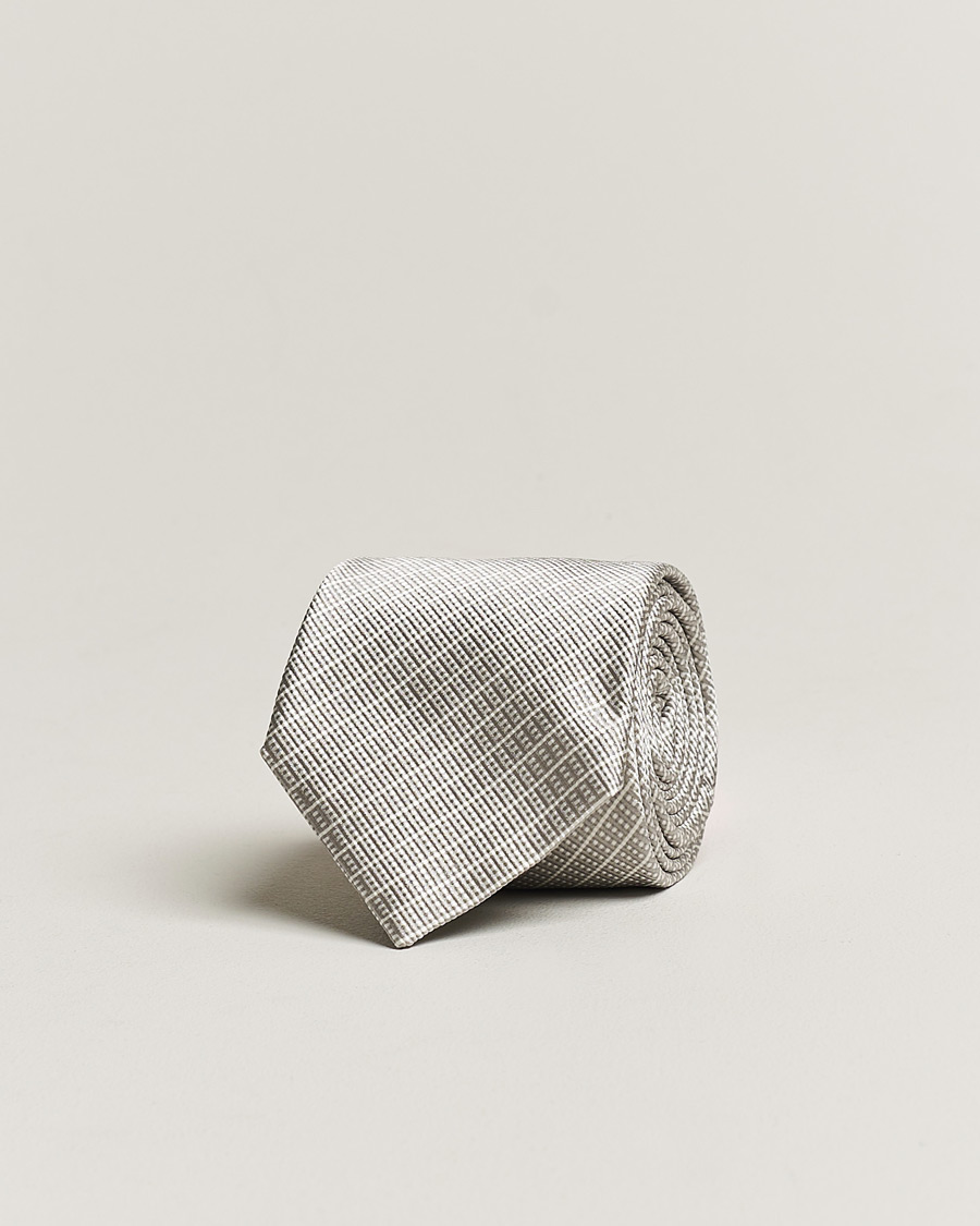 Herren | Giorgio Armani Jacquard Silk Tie Light Grey | Giorgio Armani | Jacquard Silk Tie Light Grey