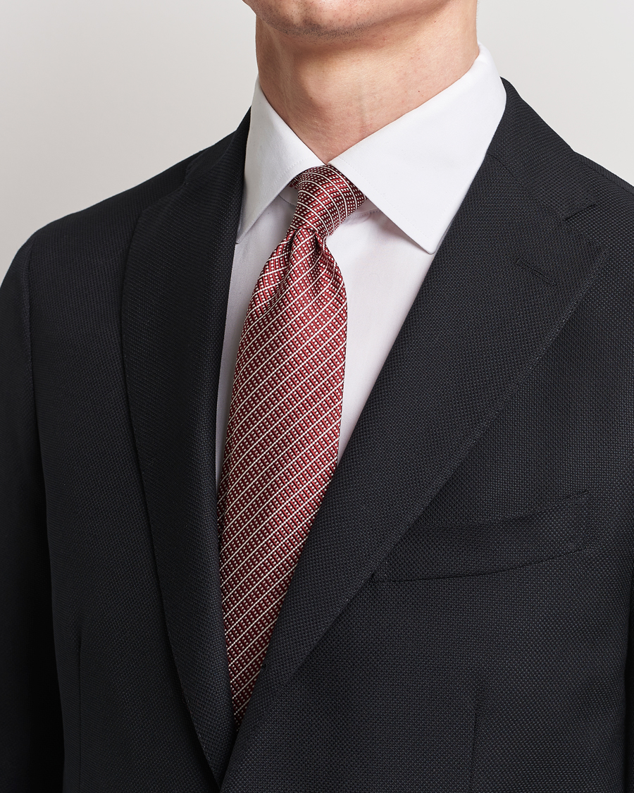 Herren | Giorgio Armani | Giorgio Armani | Jacquard Silk Tie Ruby