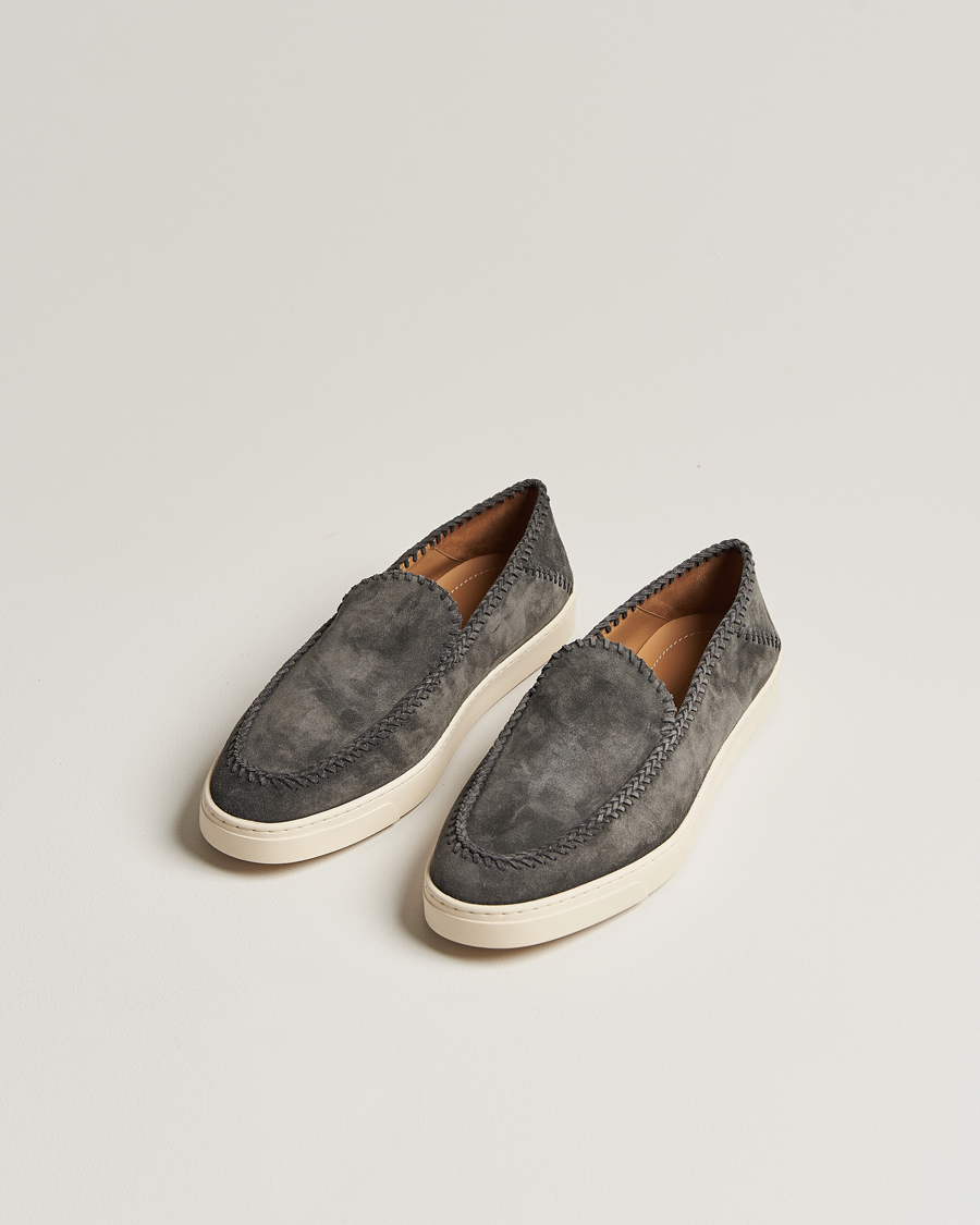 Herren | Giorgio Armani Intrecci Loafers Grey Suede | Giorgio Armani | Intrecci Loafers Grey Suede