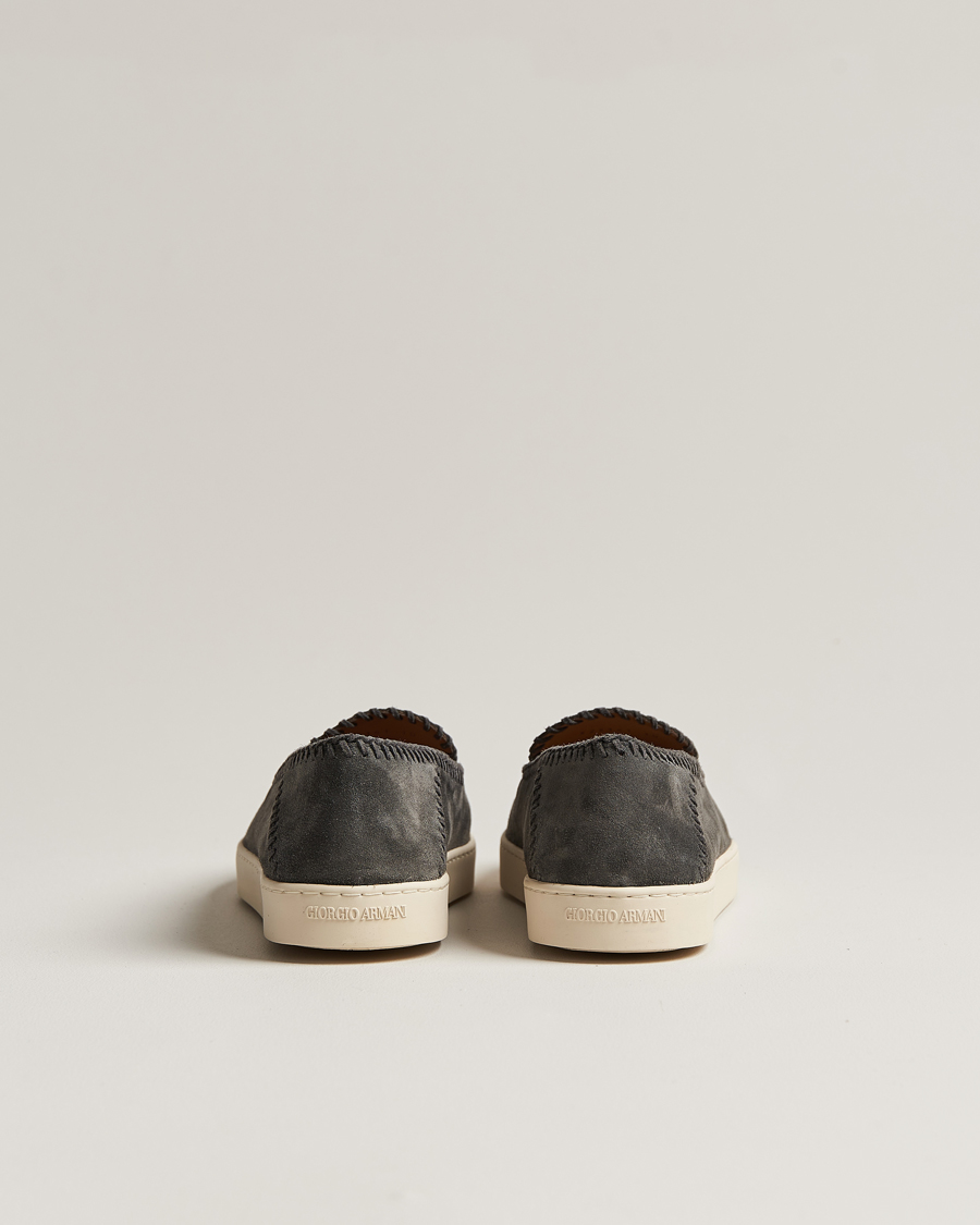 Herren | Giorgio Armani Intrecci Loafers Grey Suede | Giorgio Armani | Intrecci Loafers Grey Suede
