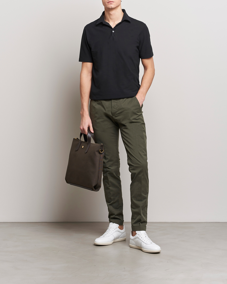 Herren | Hosen | Briglia 1949 | Slim Fit Cotton Stretch Chinos Olive