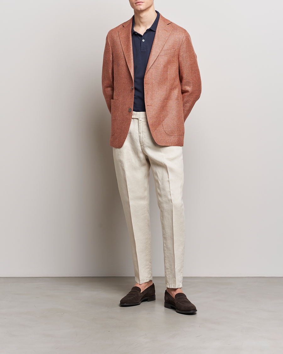 Herren | Hosen | Briglia 1949 | Pleated Linen Trousers Beige