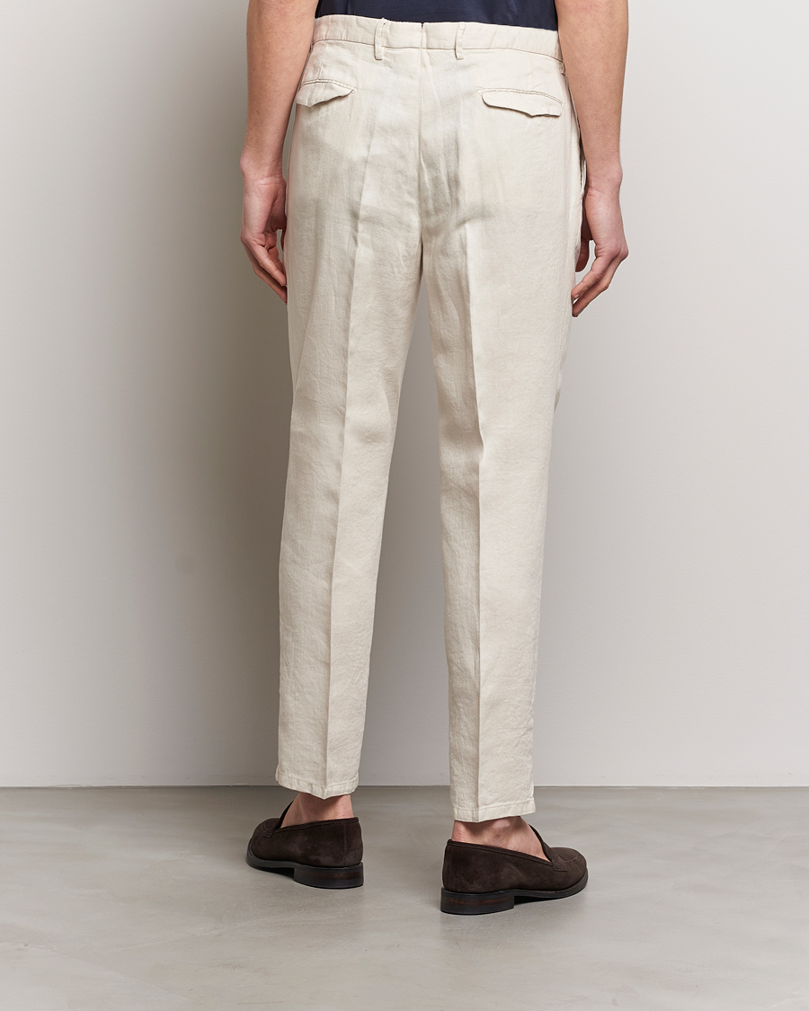 Herren | Hosen | Briglia 1949 | Pleated Linen Trousers Beige