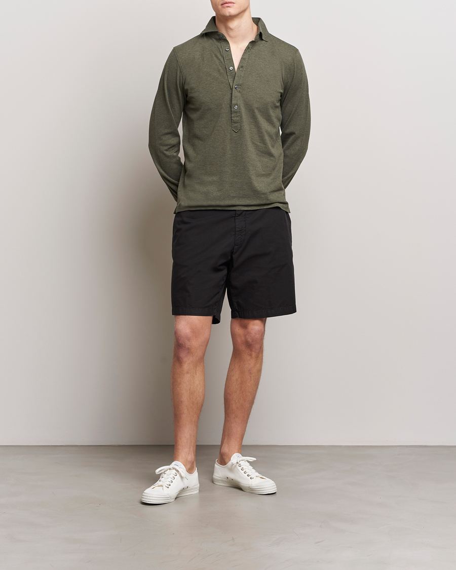 Herren | Shorts | Briglia 1949 | Easy Fit Cotton Shorts Black
