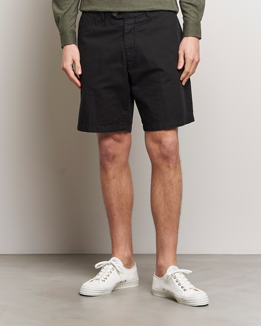 Herren | Shorts | Briglia 1949 | Easy Fit Cotton Shorts Black