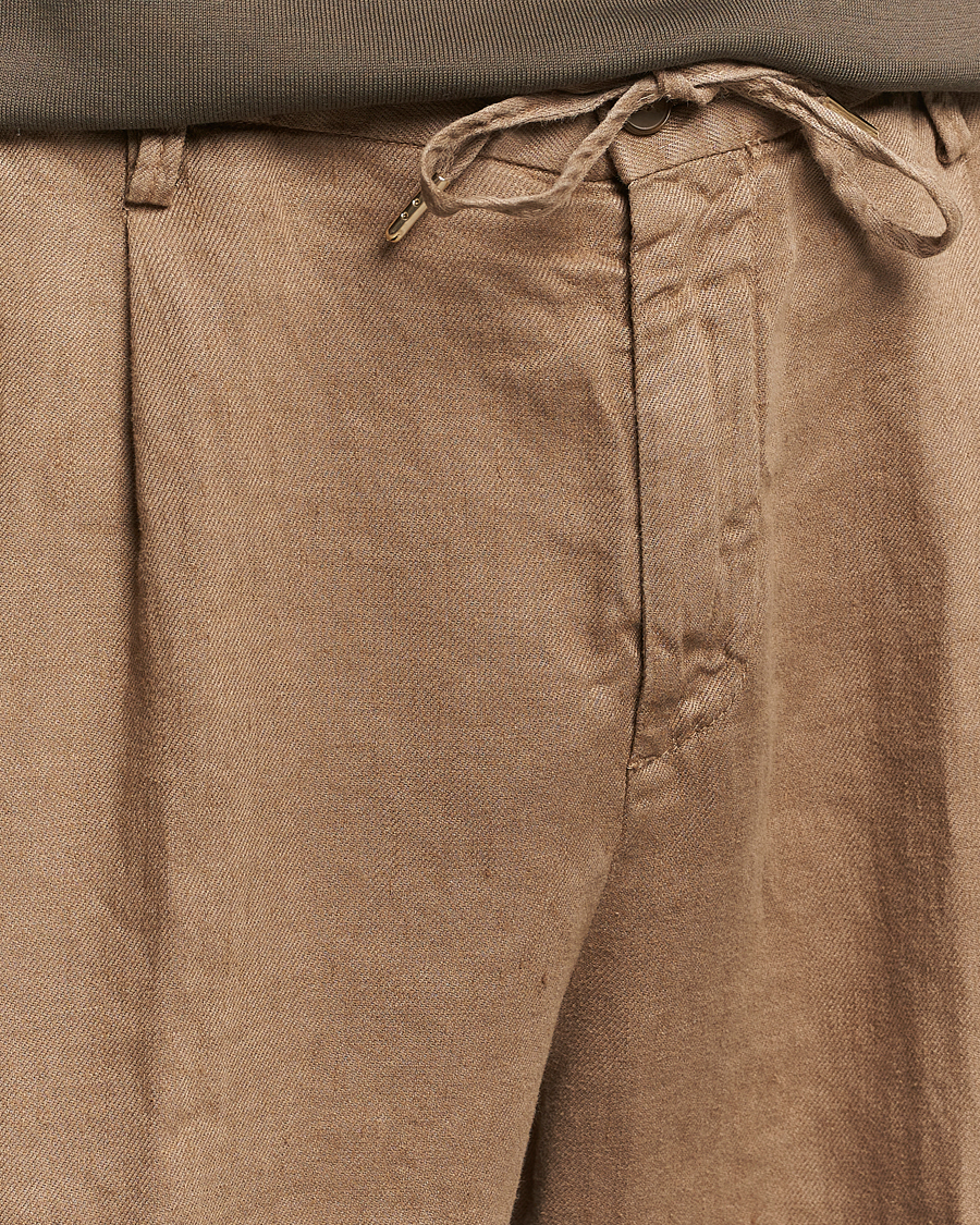 Herren | Shorts | Briglia 1949 | Easy Fit Linen Shorts Beige