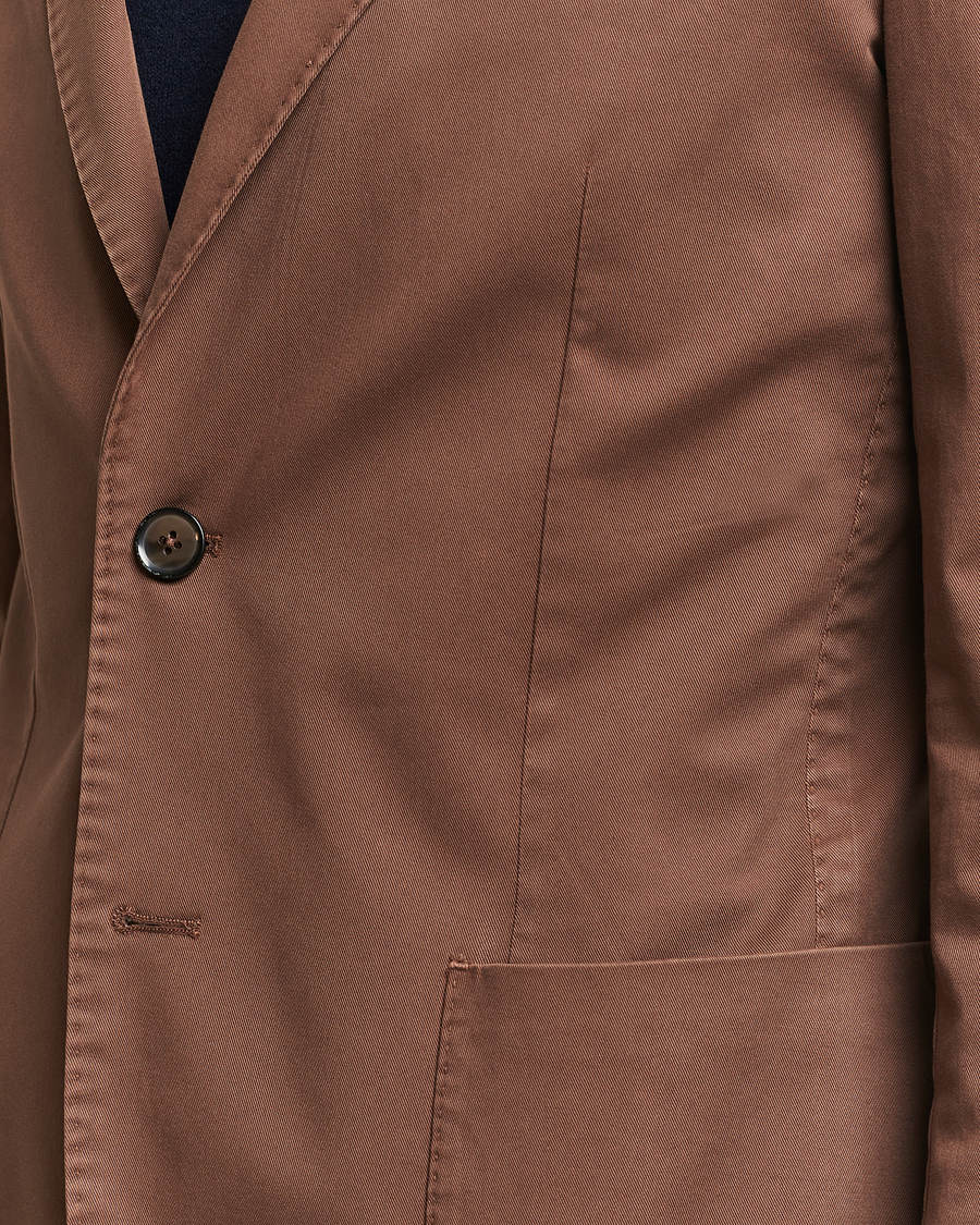 Herren | Sakkos | L.B.M. 1911 | Jack Regular Fit Cotton Stretch Blazer Brown