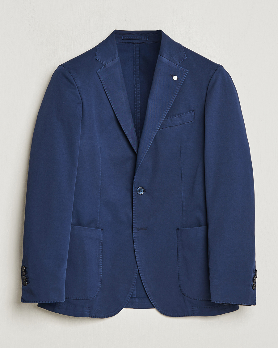 Herren | Sakkos | L.B.M. 1911 | Jack Regular Fit Cotton Stretch Blazer Navy
